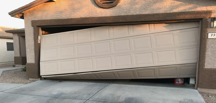 damaged garage door opener repair in North Hollywood